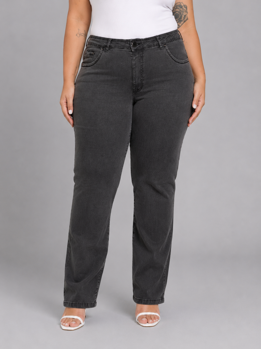 Calca Feminina Reta Plus Size El - 39433
