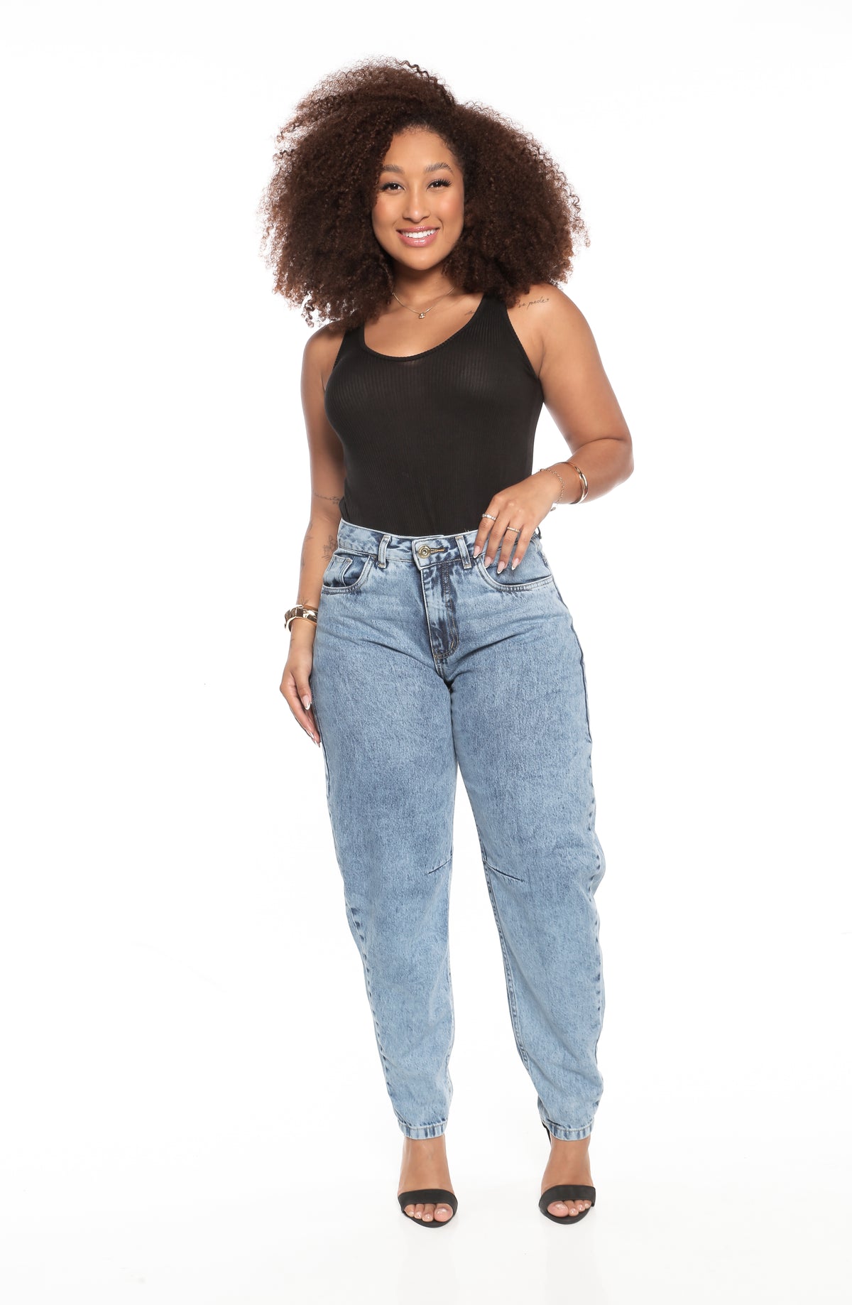 Calça Feminina Barrel Regular - 39458