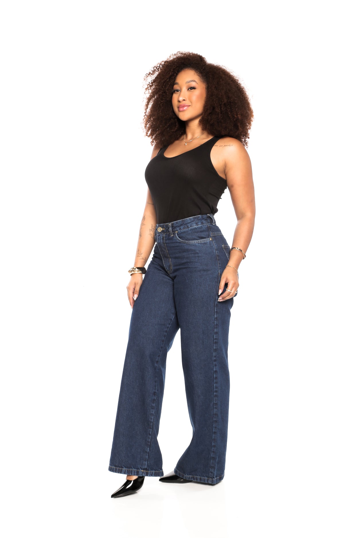 Calça Feminina Wide Leg Regular - 39480