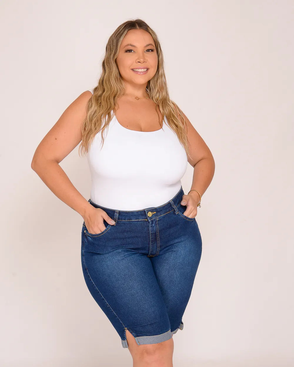 Bermuda Feminina Pedal Plus Size - 39075