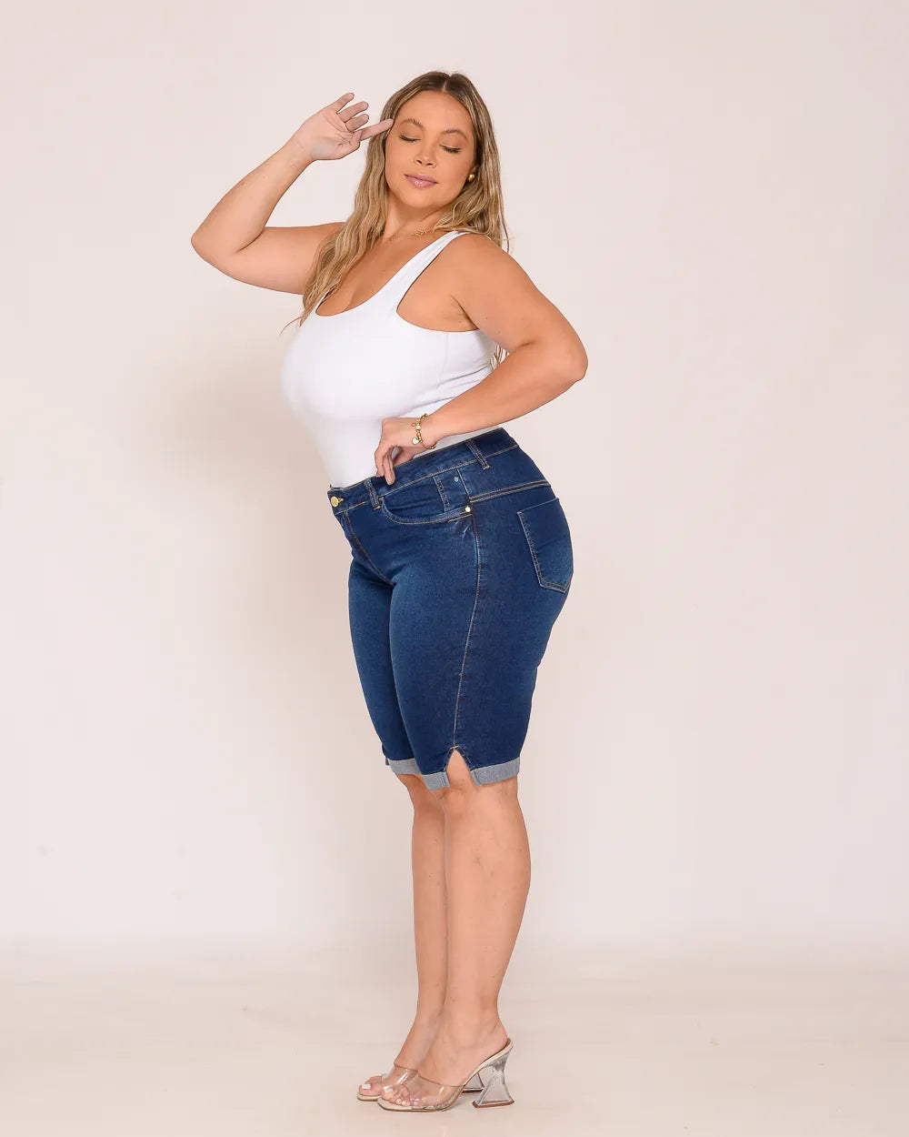 Bermuda Feminina Pedal Plus Size - 39075