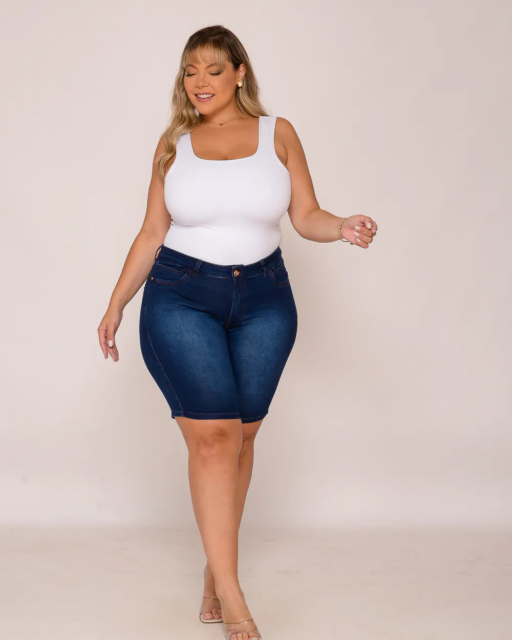 Bermuda Feminina Ciclista Plus Size El - 39255