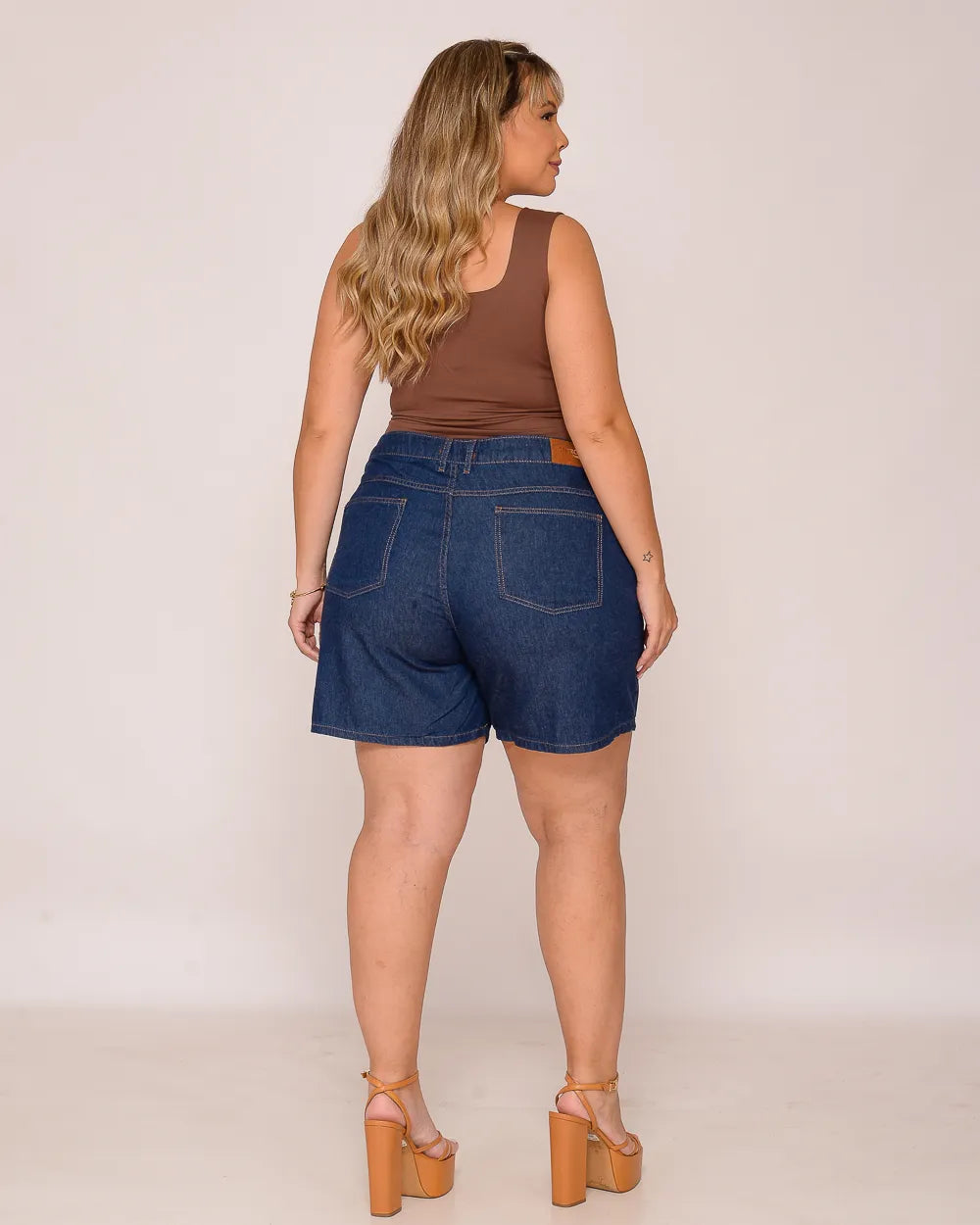 Bermuda Feminina Meia Coxa Plus - 39278