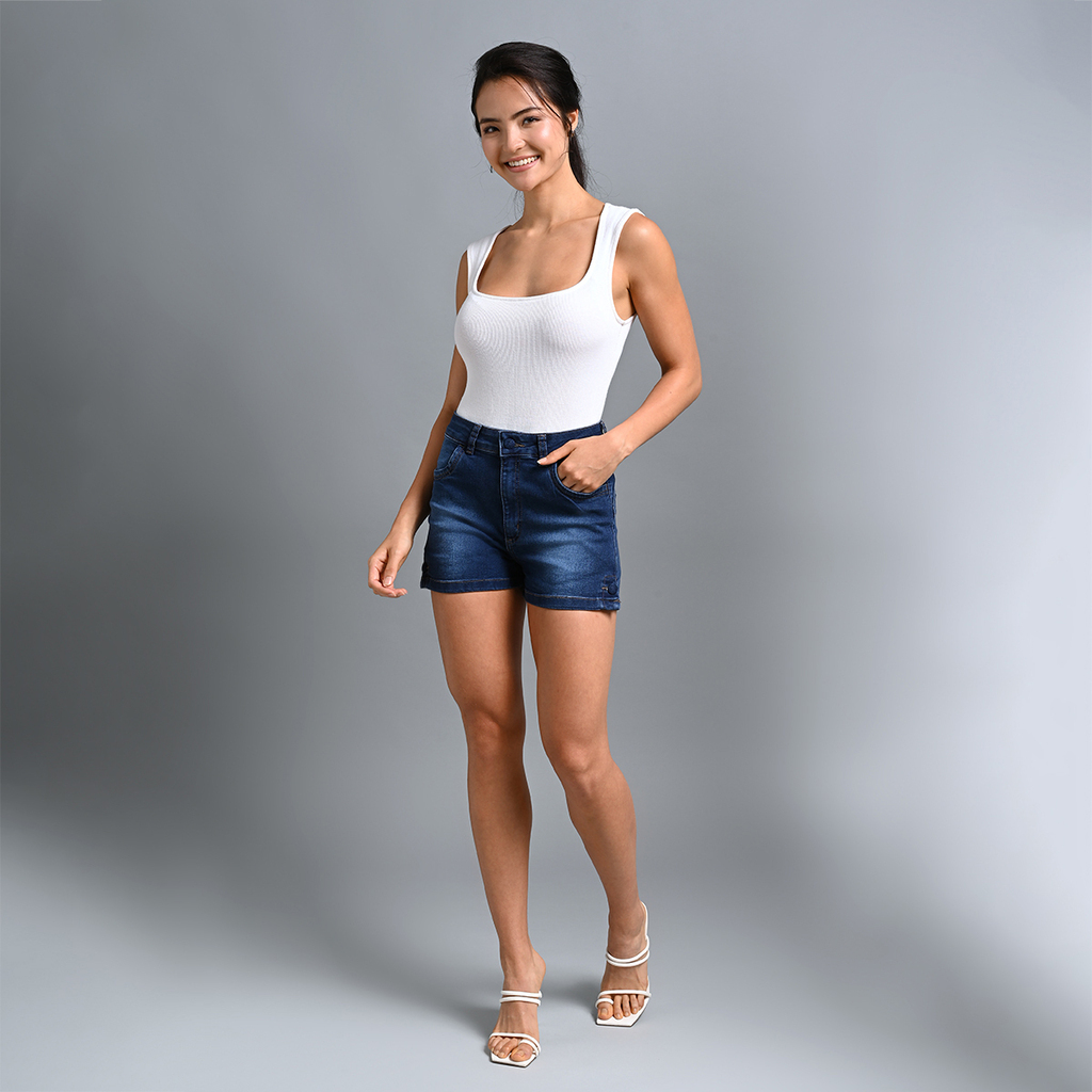 Shorts Jeans Feminino Regular - 39175