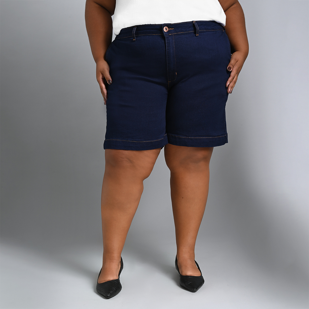 Bermuda Feminina Meia Coxa Plus Size - 39207