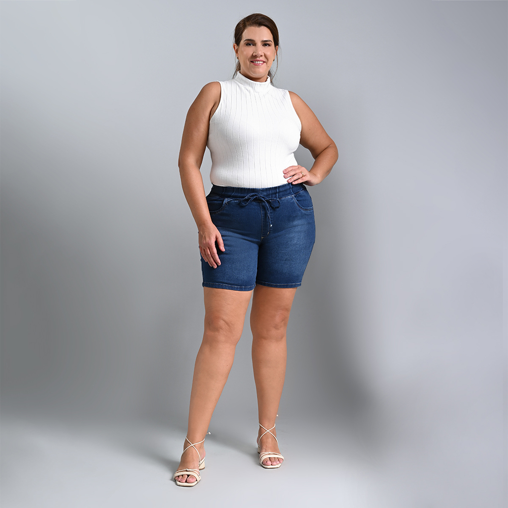 Bermuda Feminina Meia Coxa Plus Size El - 39097
