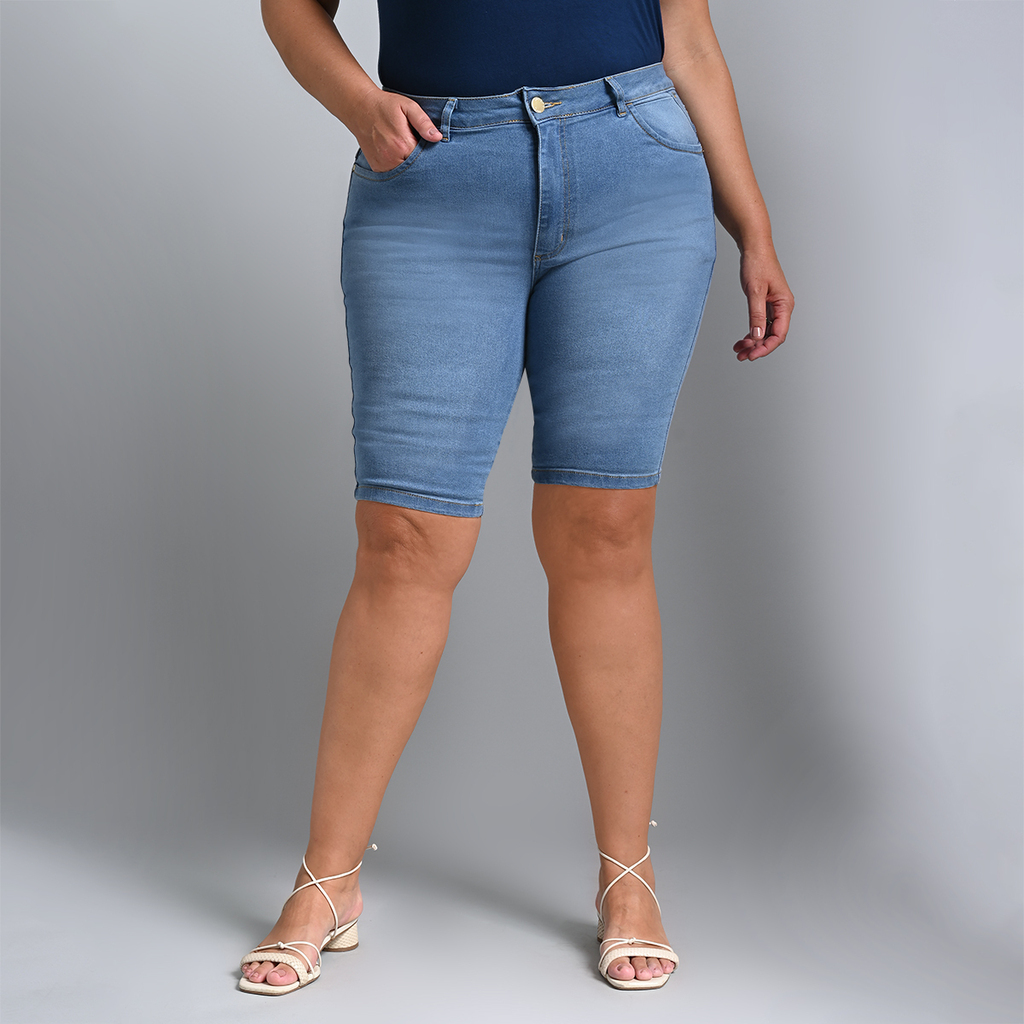 Bermuda Jeans Pedal Plus Size EL - 39277