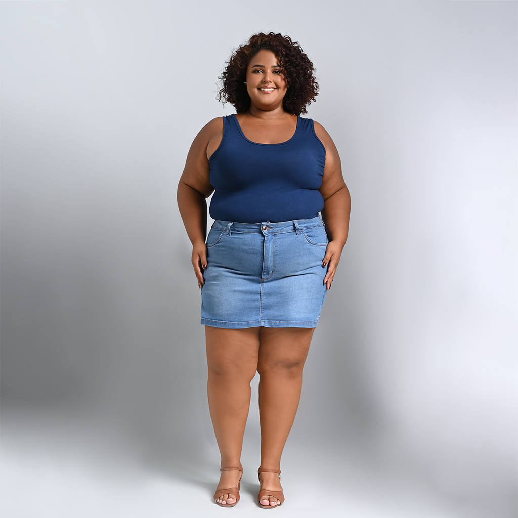 Shorts Saia Jeans Plus Size - 39183