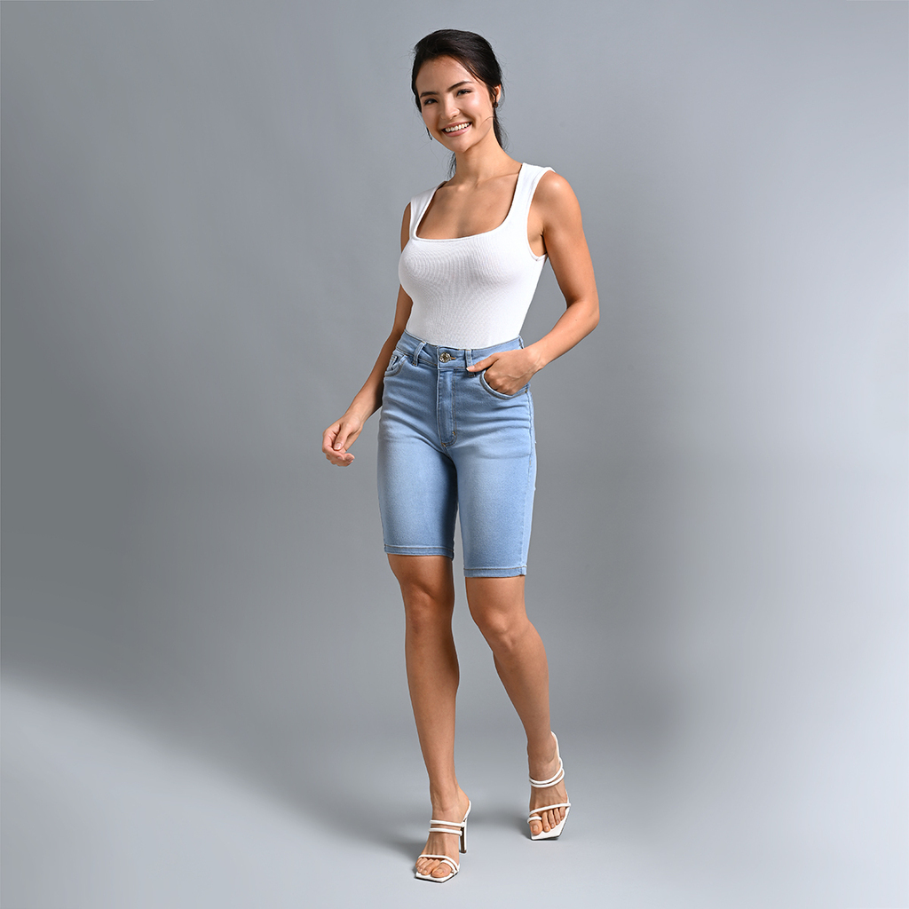 Bermuda Jeans Ciclista Regular - 39247