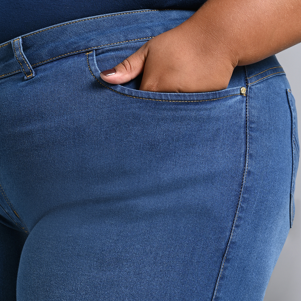 Bermuda Feminina Meia Coxa Plus Size - 39176