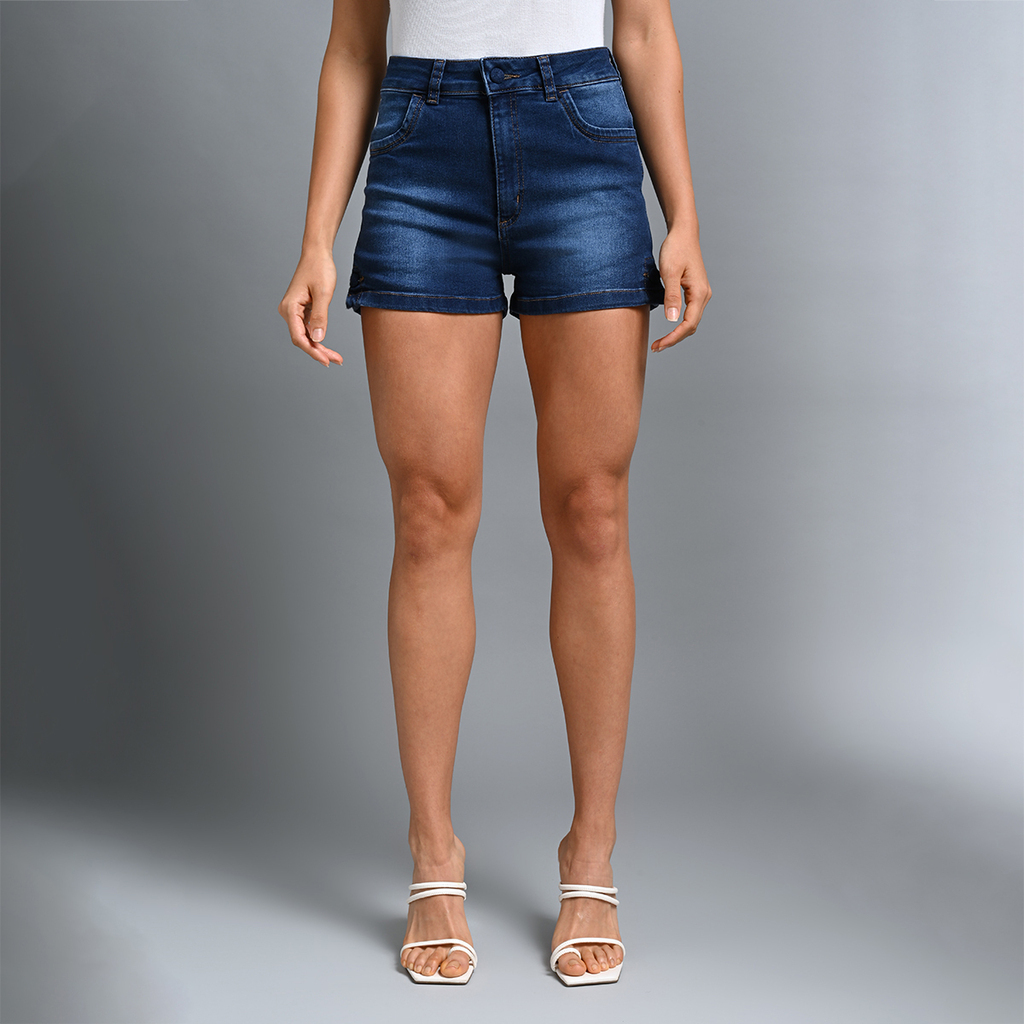 Shorts Jeans Feminino Regular - 39175