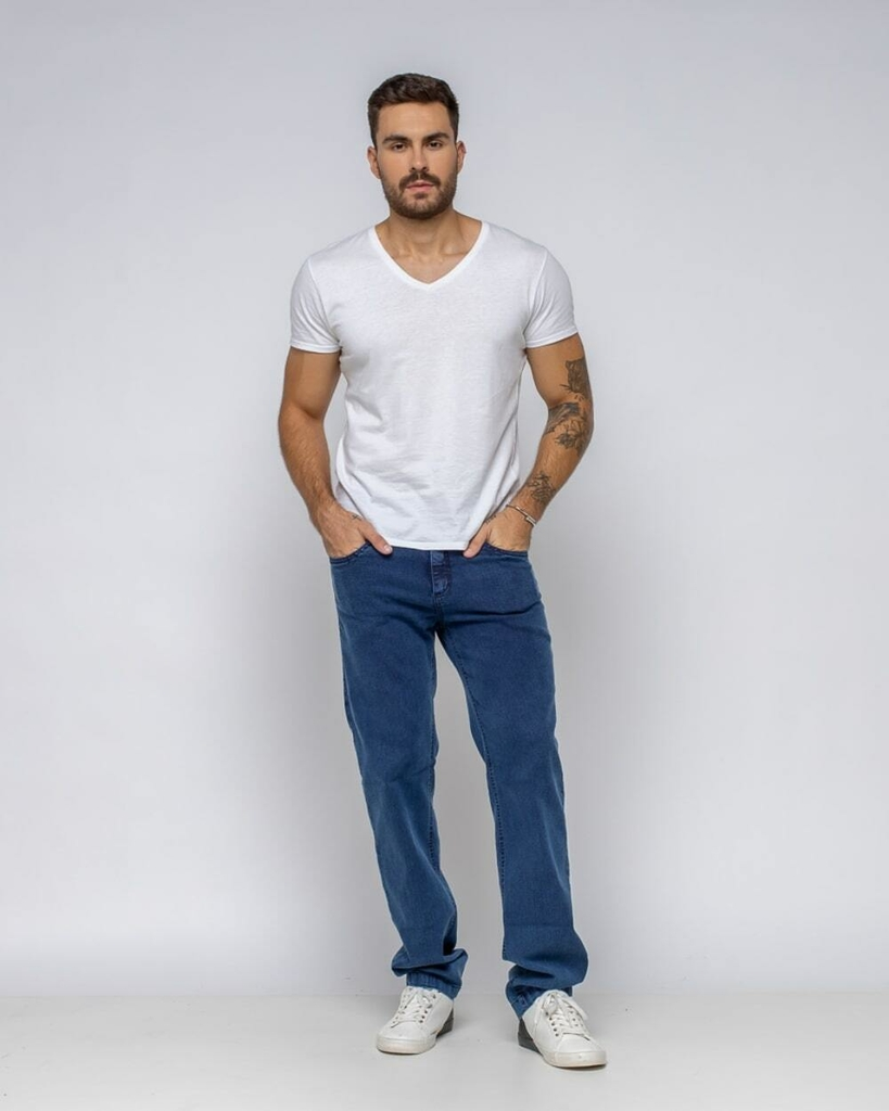 Calça Jeans Masculina Reta - 37206
