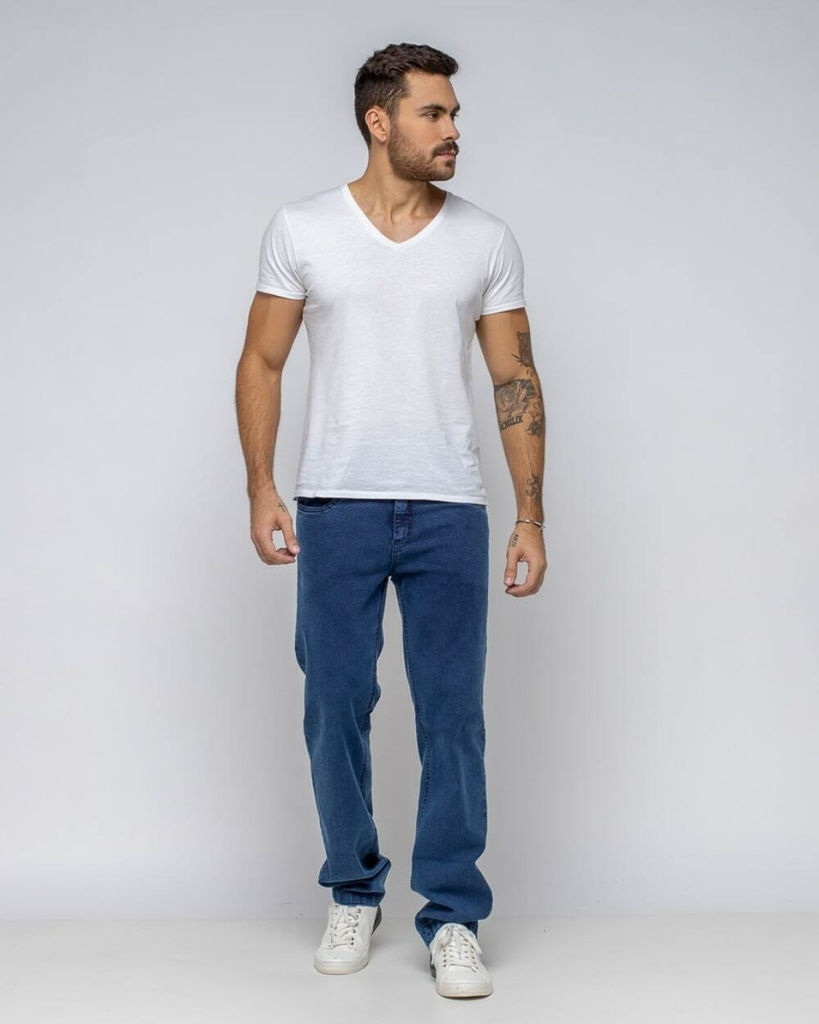 Calça Jeans Masculina Reta - 37206