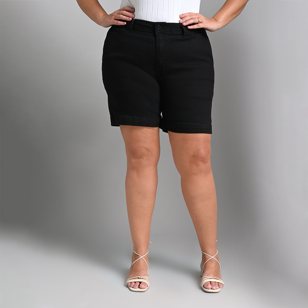 Bermuda Feminina Meia Coxa Plus Size - 39205