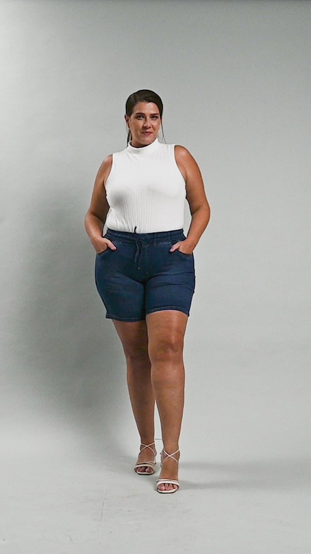 Bermuda Feminina Meia Coxa Plus Size El - 39097
