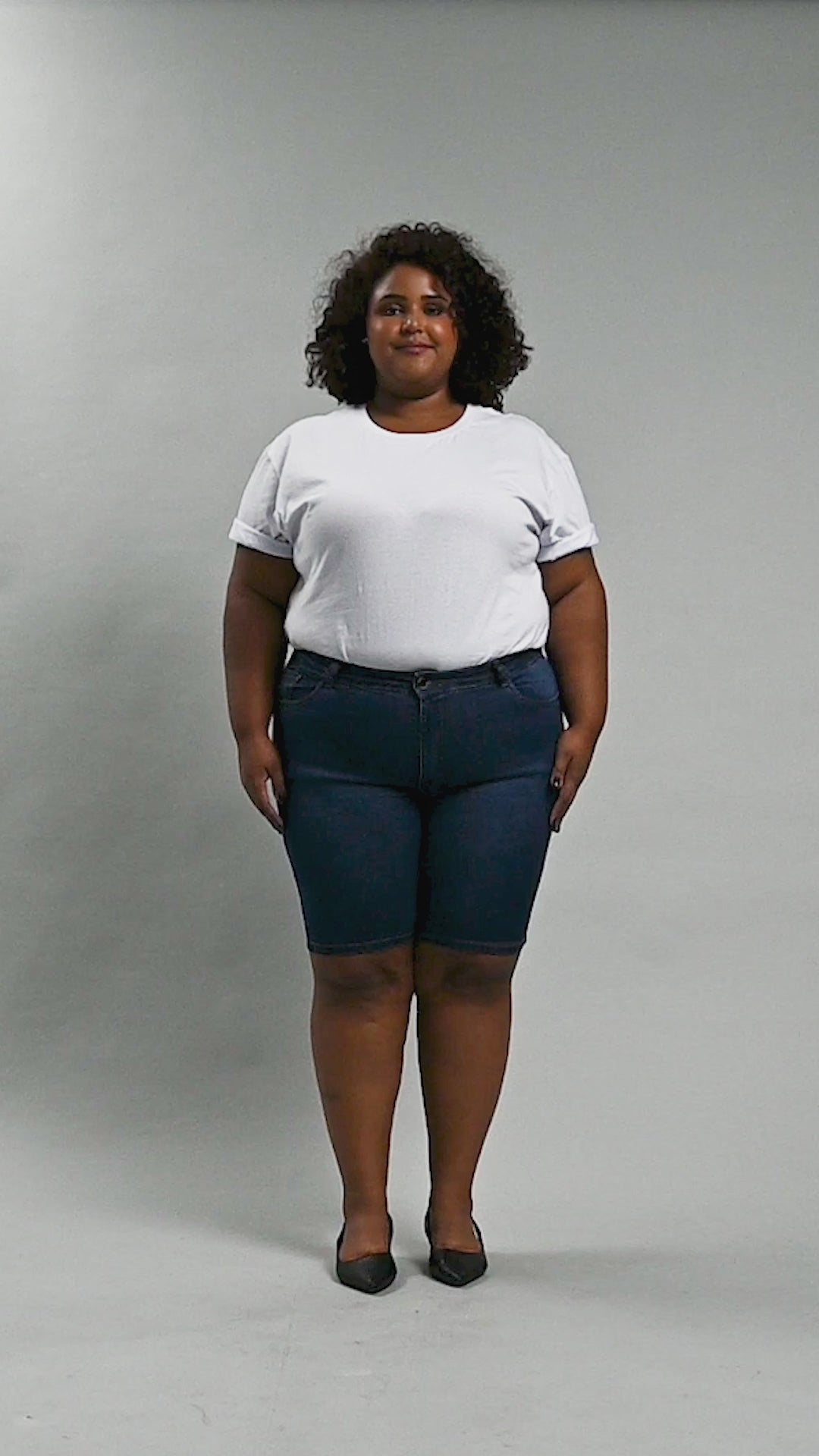 Bermuda Jeans Ciclista Plus Size - 39250