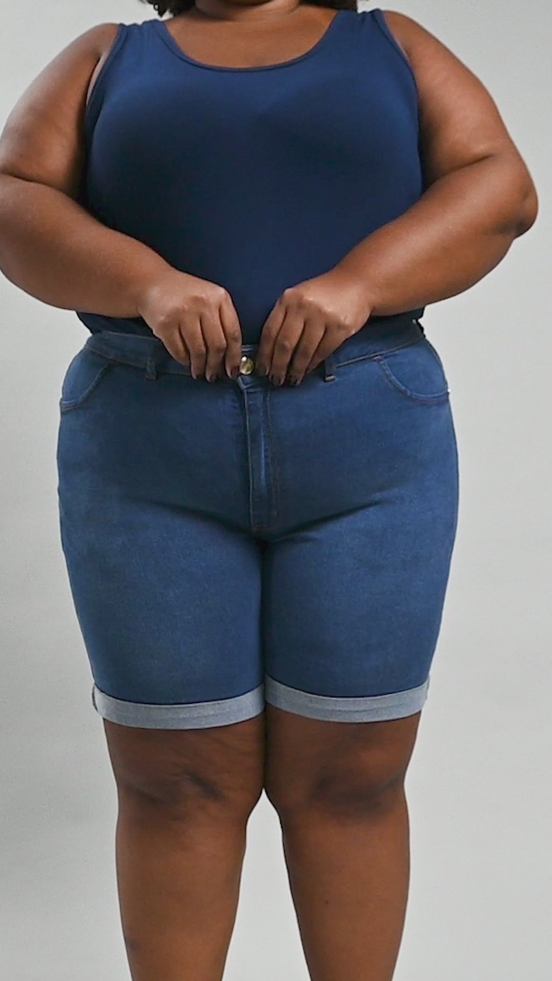 Bermuda Feminina Meia Coxa Plus Size - 39176