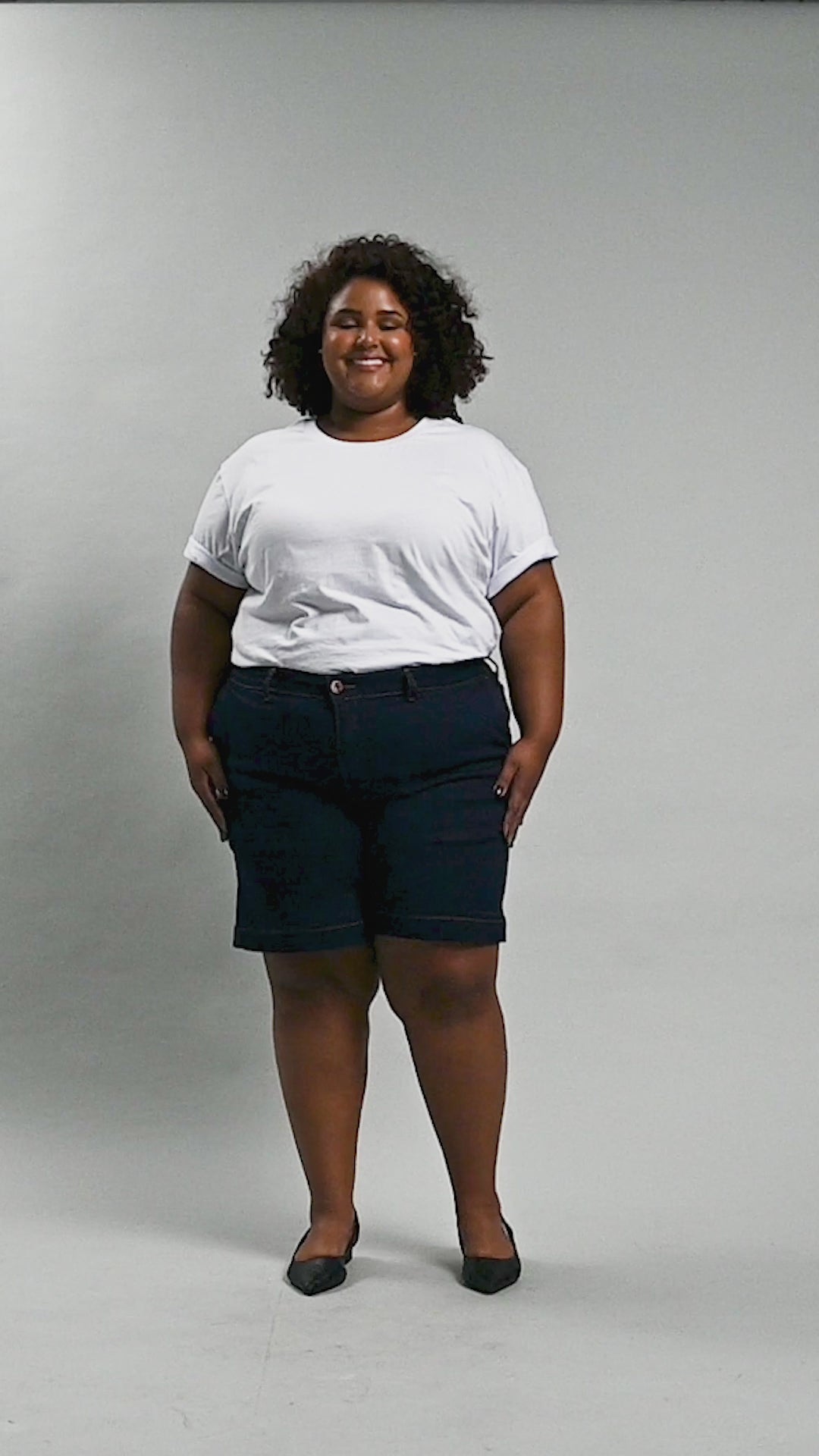 Bermuda Feminina Meia Coxa Plus Size - 39207
