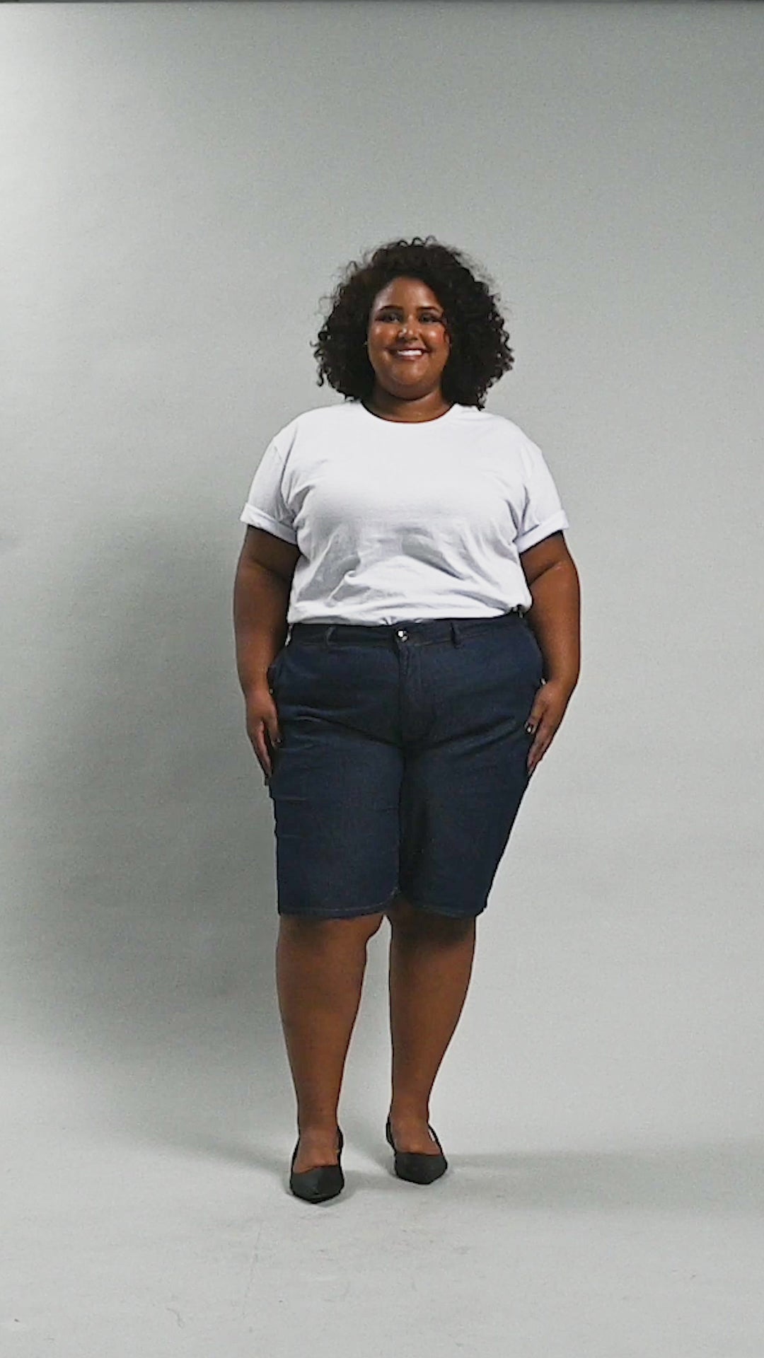 Bermuda Jeans Pedal Plus Size - 39279